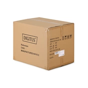 DIGITUS Dynamic Basic 19" 9U 474x600x450mm üvegajtós fekete fali rack szekrény