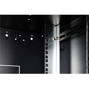 DIGITUS Dynamic Basic 19" 9U 474x600x450mm üvegajtós fekete fali rack szekrény
