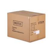 DIGITUS Dynamic Basic 19" 9U 478x600x450mm üvegajtós szürke fali rack szekrény