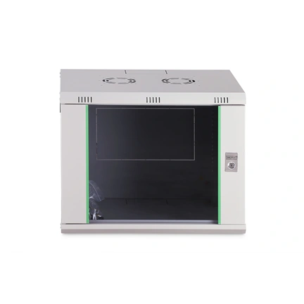 DIGITUS Dynamic Basic 19" 9U 478x600x450mm üvegajtós szürke fali rack szekrény