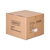 DIGITUS Dynamic Basic 19" 9U 478x600x600mm üvegajtós szürke fali rack szekrény