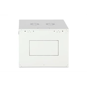 DIGITUS Dynamic Basic 19" 9U 478x600x600mm üvegajtós szürke fali rack szekrény