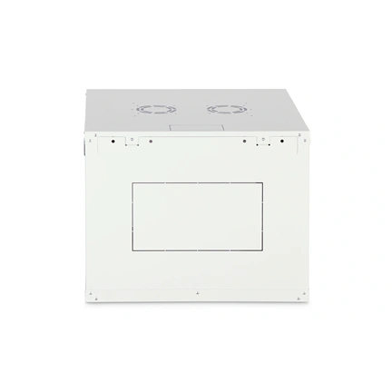 DIGITUS Dynamic Basic 19" 9U 478x600x600mm üvegajtós szürke fali rack szekrény
