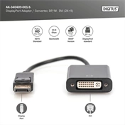 DIGITUS Full HD 60Hz Dual-Link 1.1a DisplayPort - DVI-I Adapter 0,15m