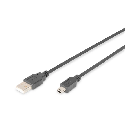 DIGITUS High Speed 2.0 mini USB B  - USB type A kábel 1,8m