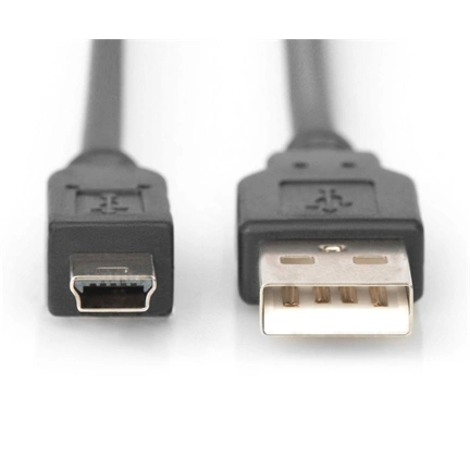 DIGITUS High Speed 2.0 mini USB B  - USB type A kábel 1,8m