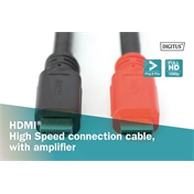 DIGITUS High Speed Full HD 60Hz 1.3 aranyozott HDMI kábel erősítővel 20m