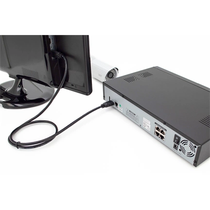 DIGITUS High Speed Premium UHD 4K 3D 60Hz 2.0 aranyozott Ethernet HDMI kábel 2m