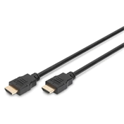 DIGITUS High Speed UHD 4K 30Hz 2.0 aranyozott Ethernet HDMI kábel 1m