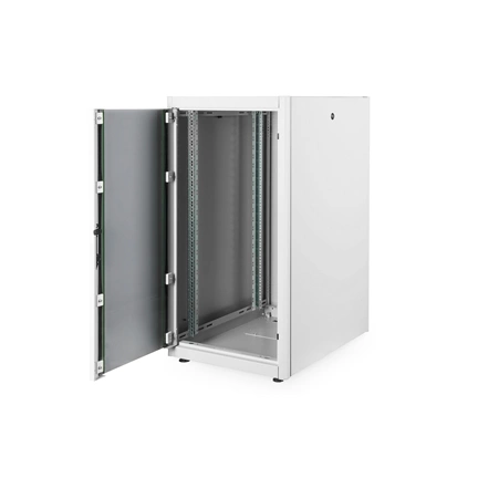 DIGITUS Rack Dynamic Basic 19" 22U 1155x600x800mm üvegajtós szürke álló rack szekrény