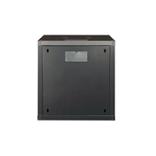 DIGITUS Rack Unique 19" 12U 643x600x600mm üvegajtós fekete fali rack szekrény