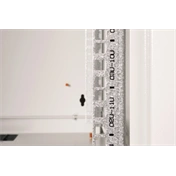 DIGITUS Rack Unique 19" 12U 643x600x600mm üvegajtós szürke fali rack szekrény