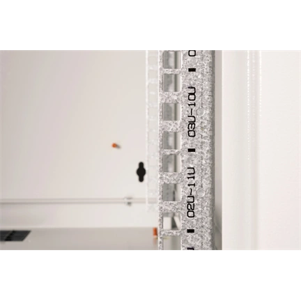 DIGITUS Rack Unique 19" 12U 643x600x600mm üvegajtós szürke fali rack szekrény