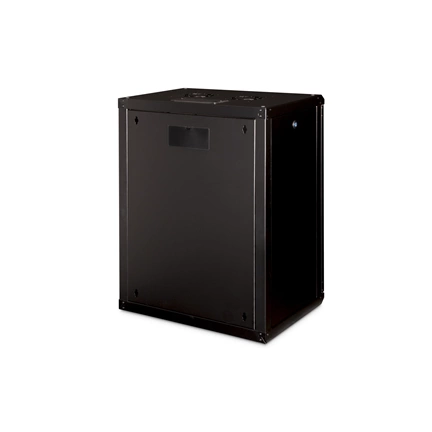 DIGITUS Rack Unique 19" 16U 820x600x450mm üvegajtós fekete fali rack szekrény