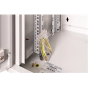 DIGITUS Rack Unique 19" 16U 820x600x450mm üvegajtós szürke fali rack szekrény
