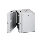 DIGITUS Rack Unique 19" 16U 820x600x600mm kétrészes üvegajtós szürke fali rack szekrény