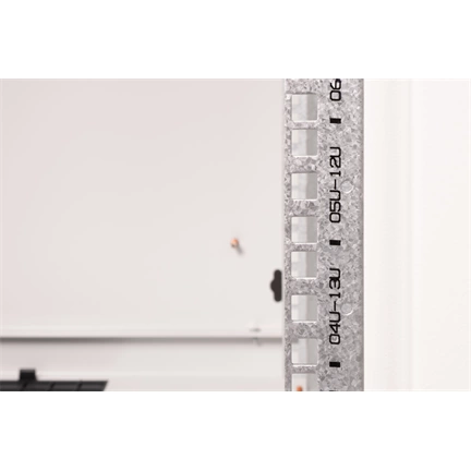 DIGITUS Rack Unique 19" 16U 820x600x600mm üvegajtós szürke fali rack szekrény