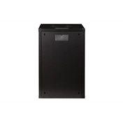 DIGITUS Rack Unique 19" 20U 998x600x450mm üvegajtós fekete fali rack szekrény