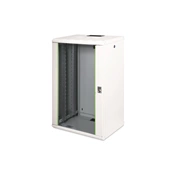 DIGITUS Rack Unique 19" 20U 998x600x450mm üvegajtós szürke fali rack szekrény