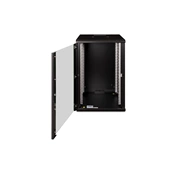 DIGITUS Rack Unique 19" 20U 998x600x600mm üvegajtós fekete fali rack szekrény