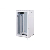 DIGITUS Rack Unique 19" 22U 1164x600x600mm üvegajtós szürke álló rack szekrény