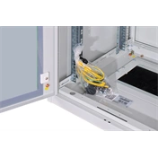 DIGITUS Rack Unique 19" 22U 1164x600x600mm üvegajtós szürke álló rack szekrény
