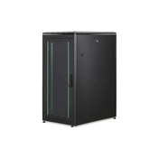 DIGITUS Rack Unique 19" 22U 1164x600x800mm üvegajtós fekete álló rack szekrény