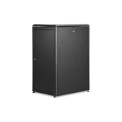 DIGITUS Rack Unique 19" 22U 1164x600x800mm üvegajtós fekete álló rack szekrény