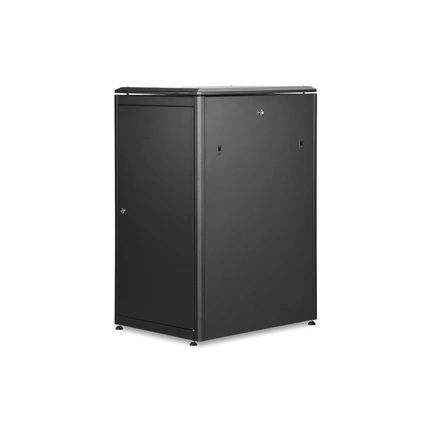 DIGITUS Rack Unique 19" 22U 1164x600x800mm üvegajtós fekete álló rack szekrény