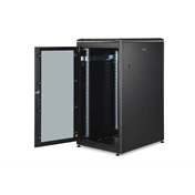 DIGITUS Rack Unique 19" 22U 1164x600x800mm üvegajtós fekete álló rack szekrény