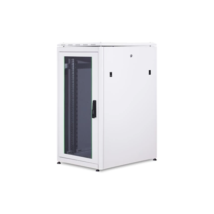 DIGITUS Rack Unique 19" 22U 1164x600x800mm üvegajtós szürke álló rack szekrény