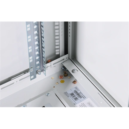 DIGITUS Rack Unique 19" 22U 1164x600x800mm üvegajtós szürke álló rack szekrény