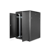 DIGITUS Rack Unique 19" 22U 1164x800x800mm üvegajtós fekete álló rack szekrény