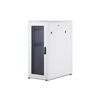 DIGITUS Rack Unique 19" 26U 1342x600x1000mm üvegajtós szürke álló rack szekrény
