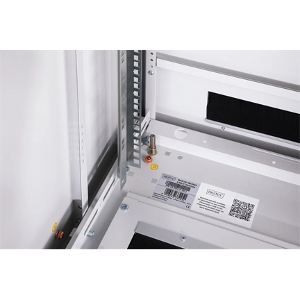 DIGITUS Rack Unique 19" 26U 1342x600x1000mm üvegajtós szürke álló rack szekrény