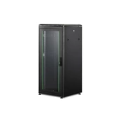 DIGITUS Rack Unique 19" 26U 1342x600x600mm üvegajtós fekete álló rack szekrény