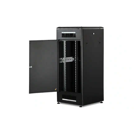 DIGITUS Rack Unique 19" 26U 1342x600x600mm üvegajtós fekete álló rack szekrény