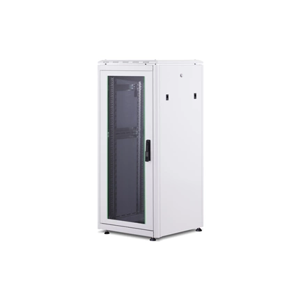 DIGITUS Rack Unique 19" 26U 1342x600x600mm üvegajtós szürke álló rack szekrény