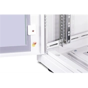 DIGITUS Rack Unique 19" 26U 1342x600x600mm üvegajtós szürke álló rack szekrény