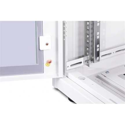 DIGITUS Rack Unique 19" 26U 1342x600x600mm üvegajtós szürke álló rack szekrény