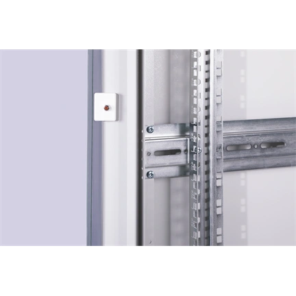 DIGITUS Rack Unique 19" 26U 1342x600x800mm üvegajtós szürke álló rack szekrény