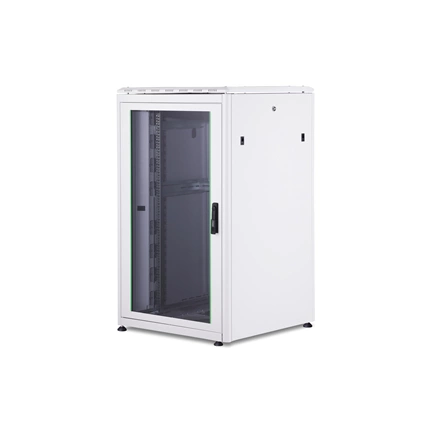 DIGITUS Rack Unique 19" 26U 1342x800x800mm üvegajtós szürke álló rack szekrény