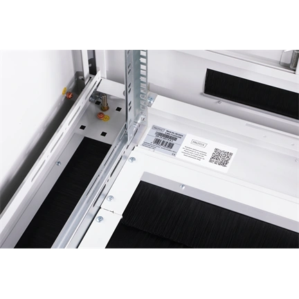 DIGITUS Rack Unique 19" 26U 1342x800x800mm üvegajtós szürke álló rack szekrény
