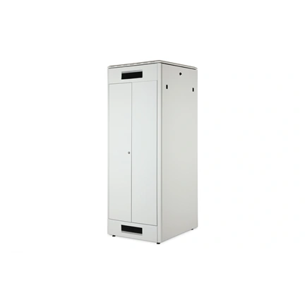 DIGITUS Rack Unique 19" 42U 2053x800x800mm dupla üveg első ajtó szürke álló rack szekrény