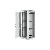 DIGITUS Rack Unique 19" 42U 2053x800x800mm dupla üveg első ajtó szürke álló rack szekrény