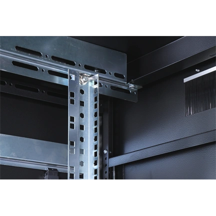 DIGITUS Rack Unique 19" 42U 2053x800x800mm üvegajtós fekete álló rack szekrény