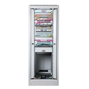 DIGITUS Rack Unique 19" 42U 2053x800x800mm üvegajtós szürke álló rack szekrény