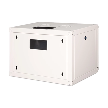 DIGITUS Rack Unique 19" 7U 420x600x450mm üvegajtós szürke fali rack szekrény