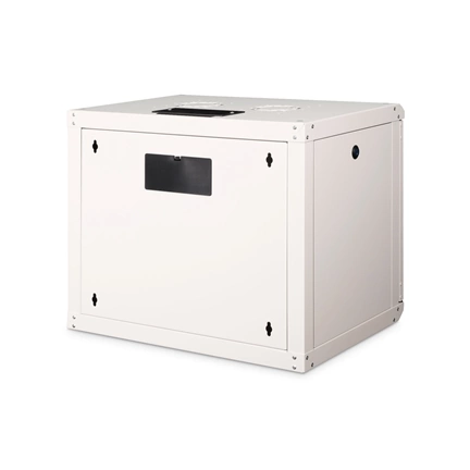 DIGITUS Rack Unique 19" 9U 509x600x450mm üvegajtós szürke fali rack szekrény