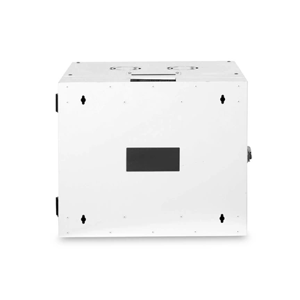 DIGITUS Rack Unique 19" 9U 509x600x600mm kétrészes üvegajtós szürke fali rack szekrény